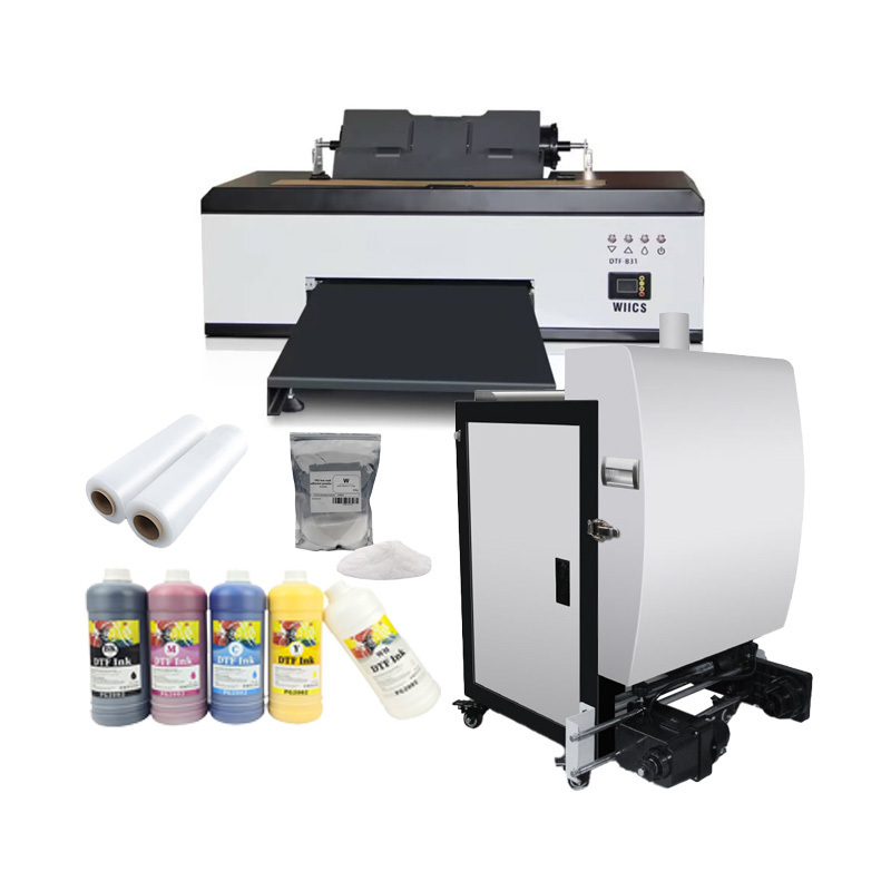 Factory sale DTF A3 Printer With Shaking Powder Machine Digital Printers Epson sublimation printer epson l1800