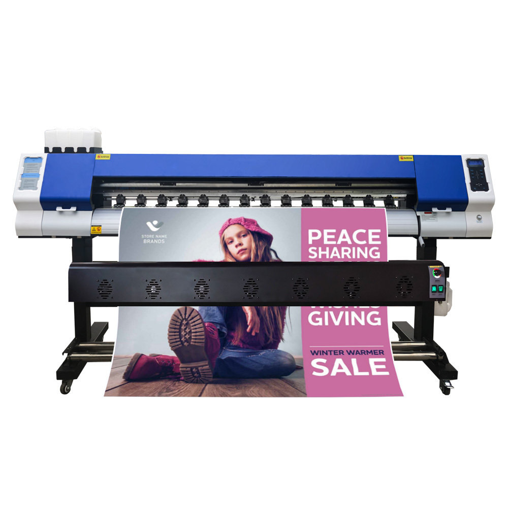 JC PRINT 1.9m 1.8m 1850mm 1800mm eco solvent printer large format digital inkjet eco solvent printer with XP600 I3200 print head