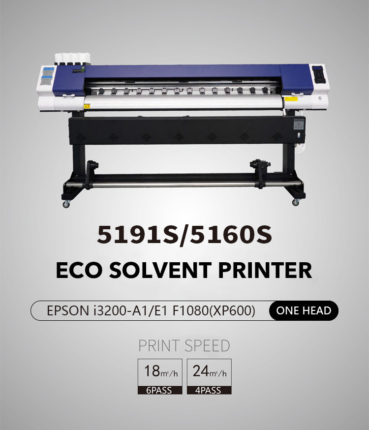 JC PRINT 1.9m 1.8m 1850mm 1800mm eco solvent printer large format digital inkjet eco solvent printer with XP600 I3200 print head