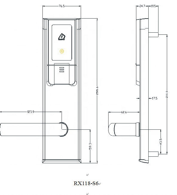 Front door keyless entry DIY RFID card electronic home locks