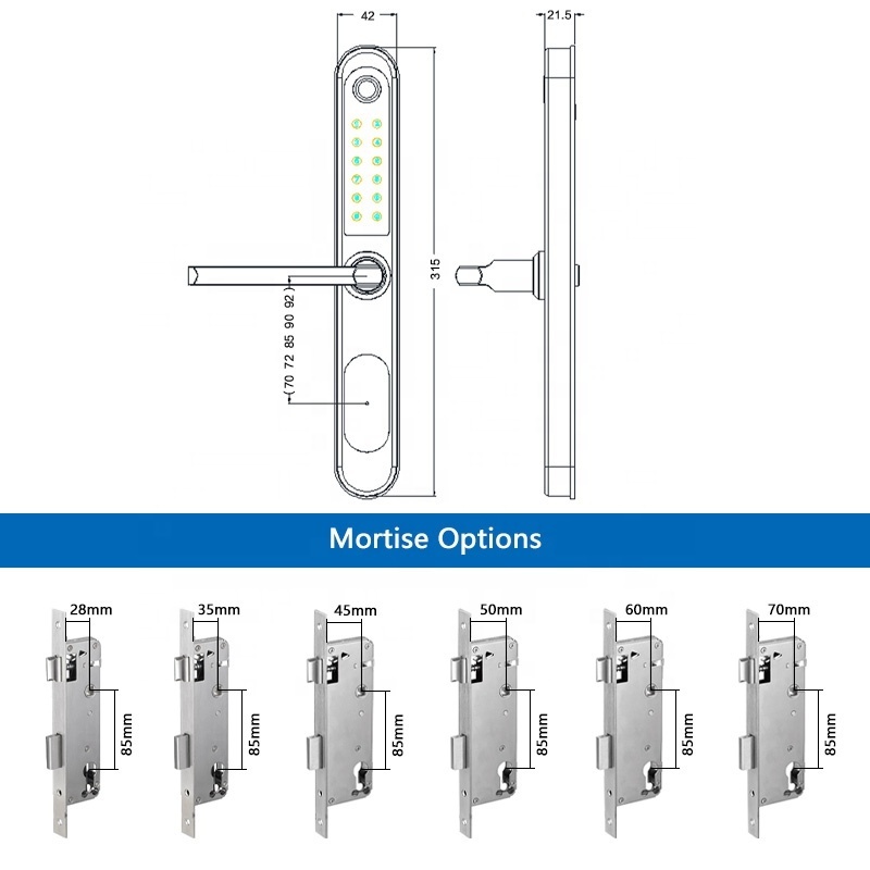 Portable Smart Home Wireless Tuya Types Keyless Digital Fingerprint ...