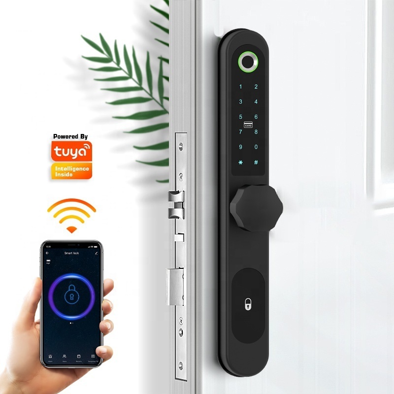 Digital Tuya App Wireless Smart Lock Sliding door Pin Lock With 2885 3585 4585 6085 Mortise