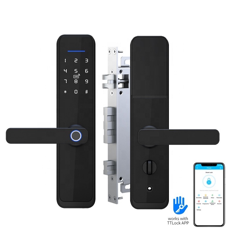 6052 anti-theft mortise security home smart door lock with TTlock APP control