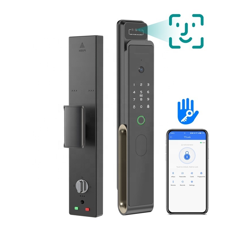 New Arrival TTlock Remote Automatic Deadbolt Face Recognition Smart Door Lock With Fingerprint