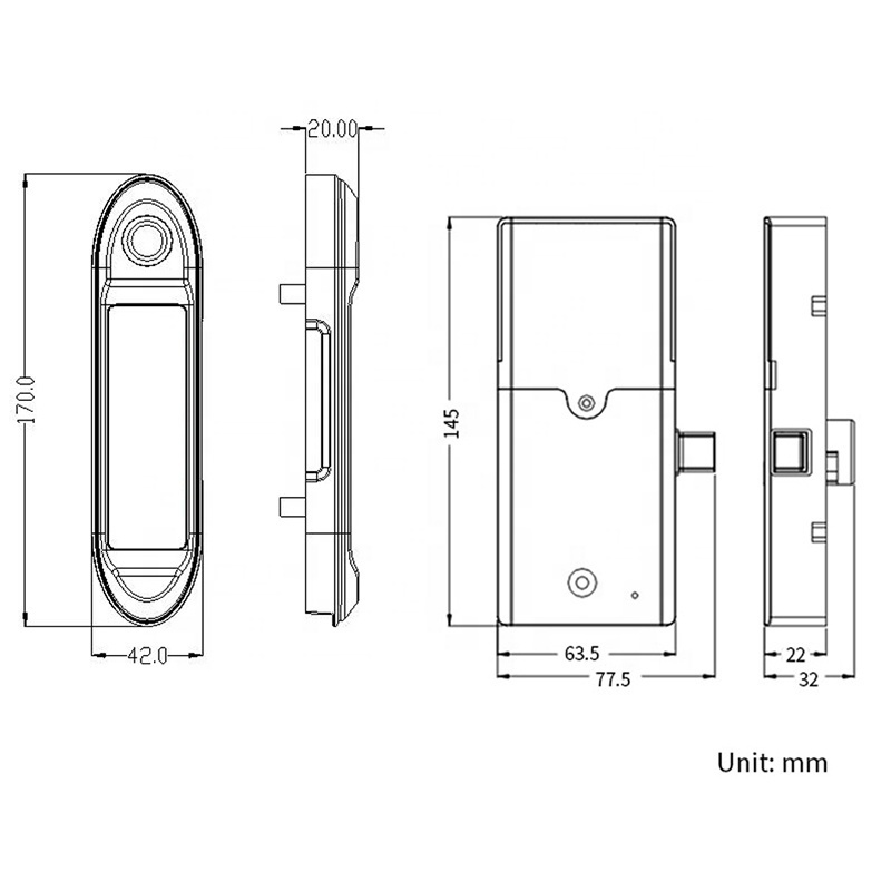 RFID Card Bracelet Electronic Cabinet Lock With Master Key for Single and Double Door Lockers