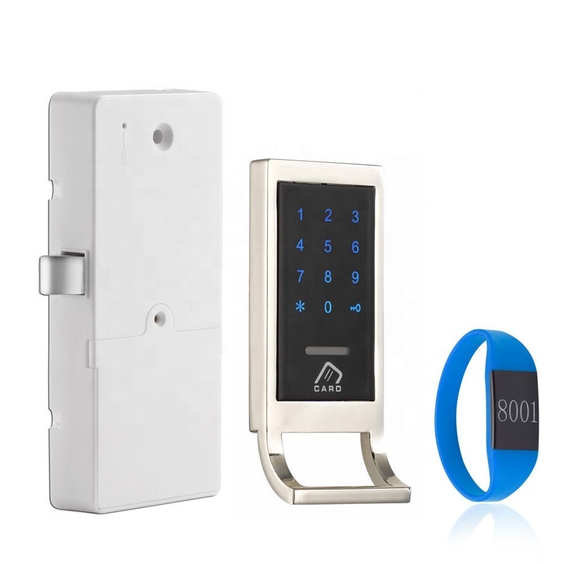 Gym hidden furniture locks digital combination lock with card reader