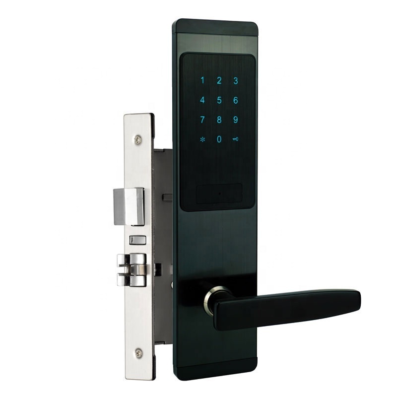 Electronic door handle outdoor keyless gate locks for home