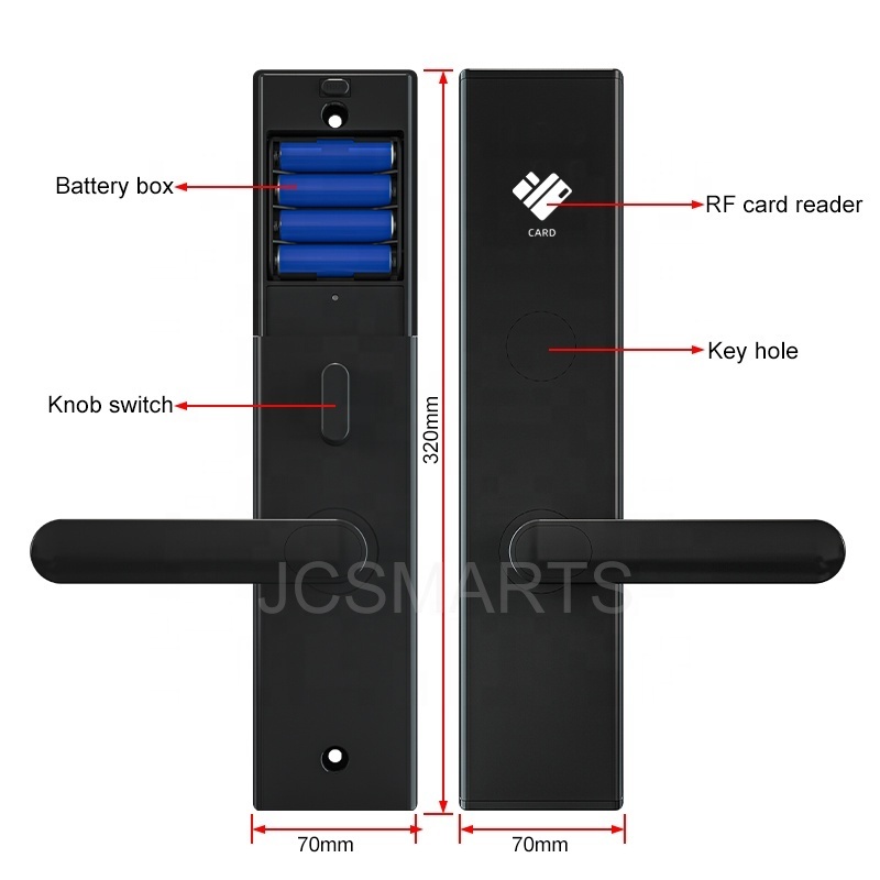 Jcsmarts New Arrival hotel electronic RF key card door locks