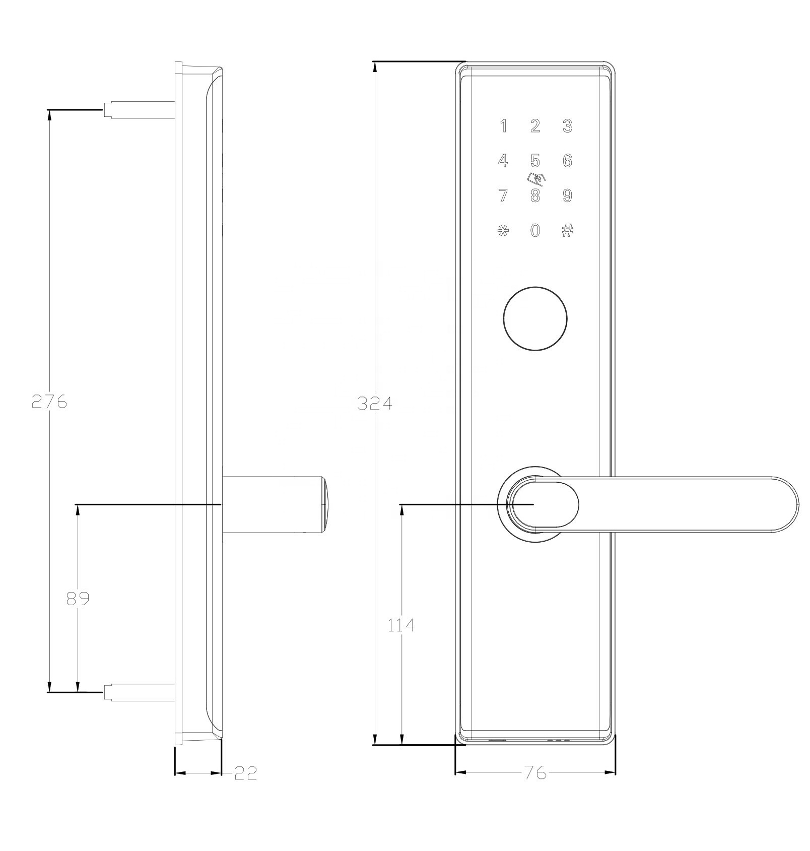 Jcsmarts New Arrival hotel electronic RF key card door locks