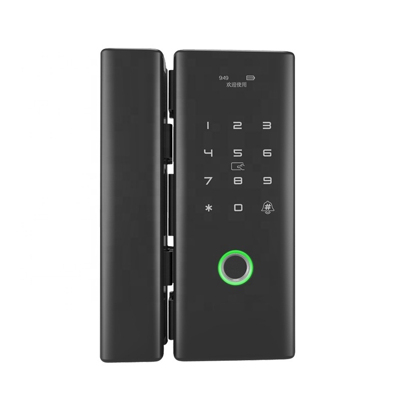 WiFi Tuya Sliding glass door safety lock fingerprint digital keypad lock