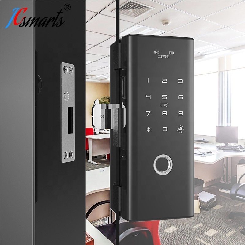 WiFi Tuya Sliding glass door safety lock fingerprint digital keypad lock