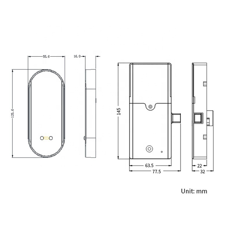 Electronic RFID Gym Sauna Storage Cabinet RF Card Locker Lock