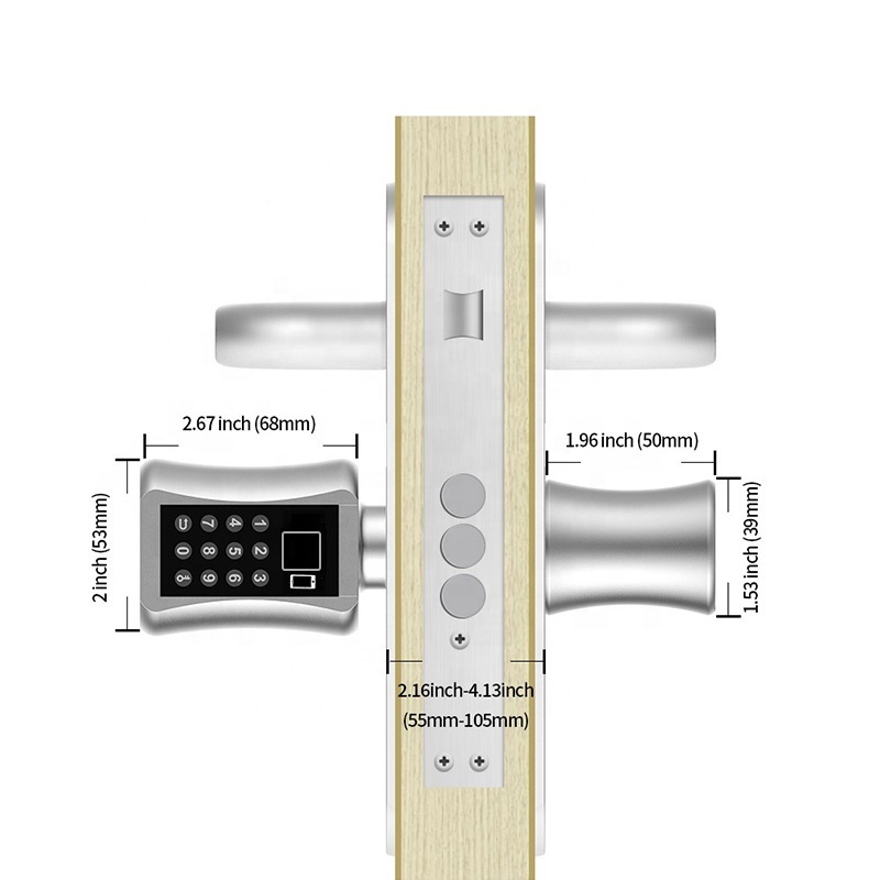 WIFI Smart TUYA Fingerprint Door Lock Siri phone app US Locks Smart Home Remote Control Wireless Lock cylinder