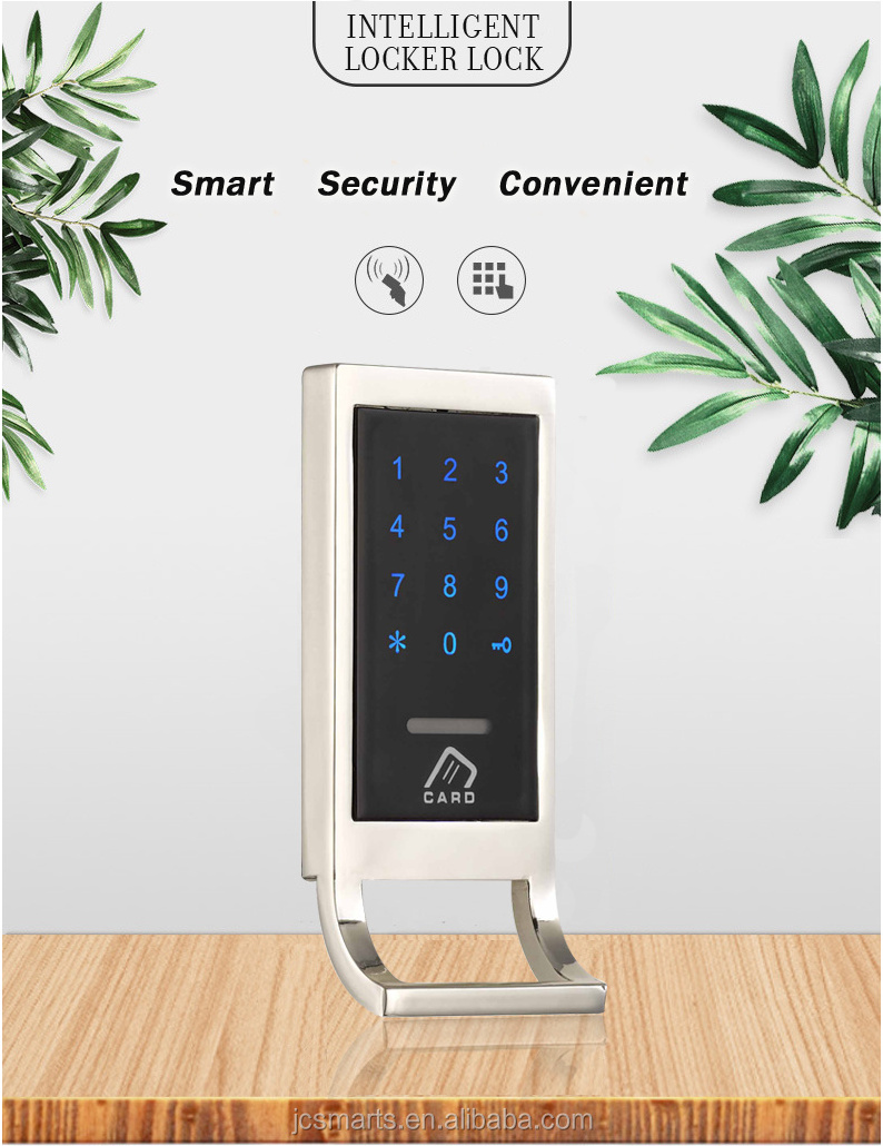 Gym hidden furniture locks digital combination lock with card reader