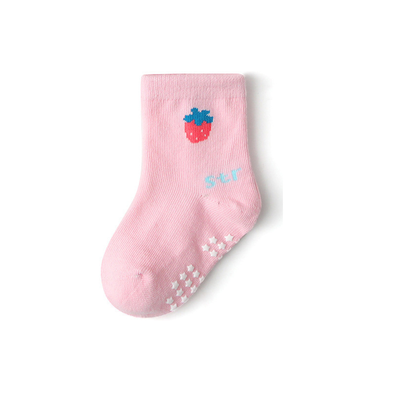 custom logo cute animal cartoon cotton grip socks toddler kids children baby socks