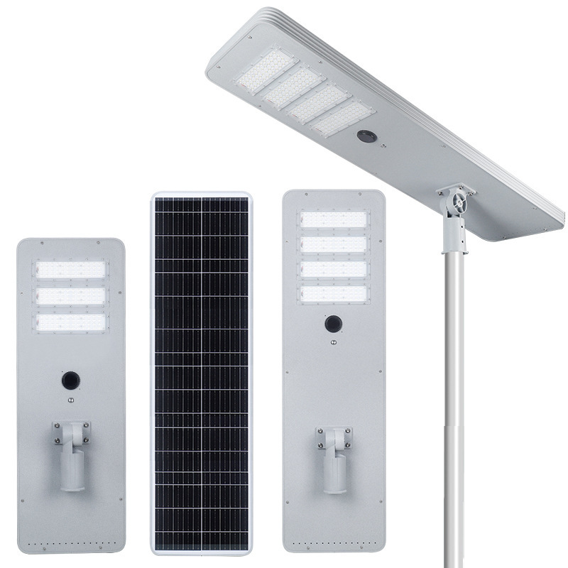 Aluminum all in one integrated led solar street lamp for outdoor in smart city