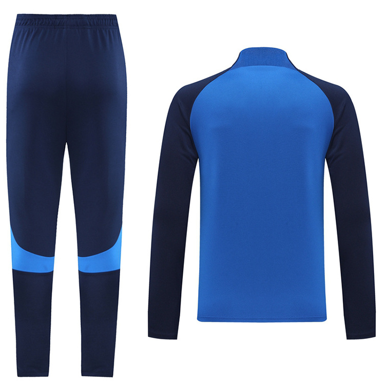 New style fashion design custom logo men wholesale blank soccer training tracksuit