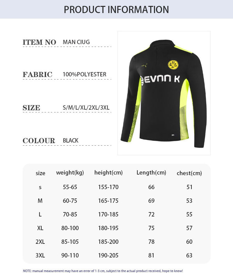 Factory Wholesale Cheap Price Thai Quality Club European Team Design Tracksuit