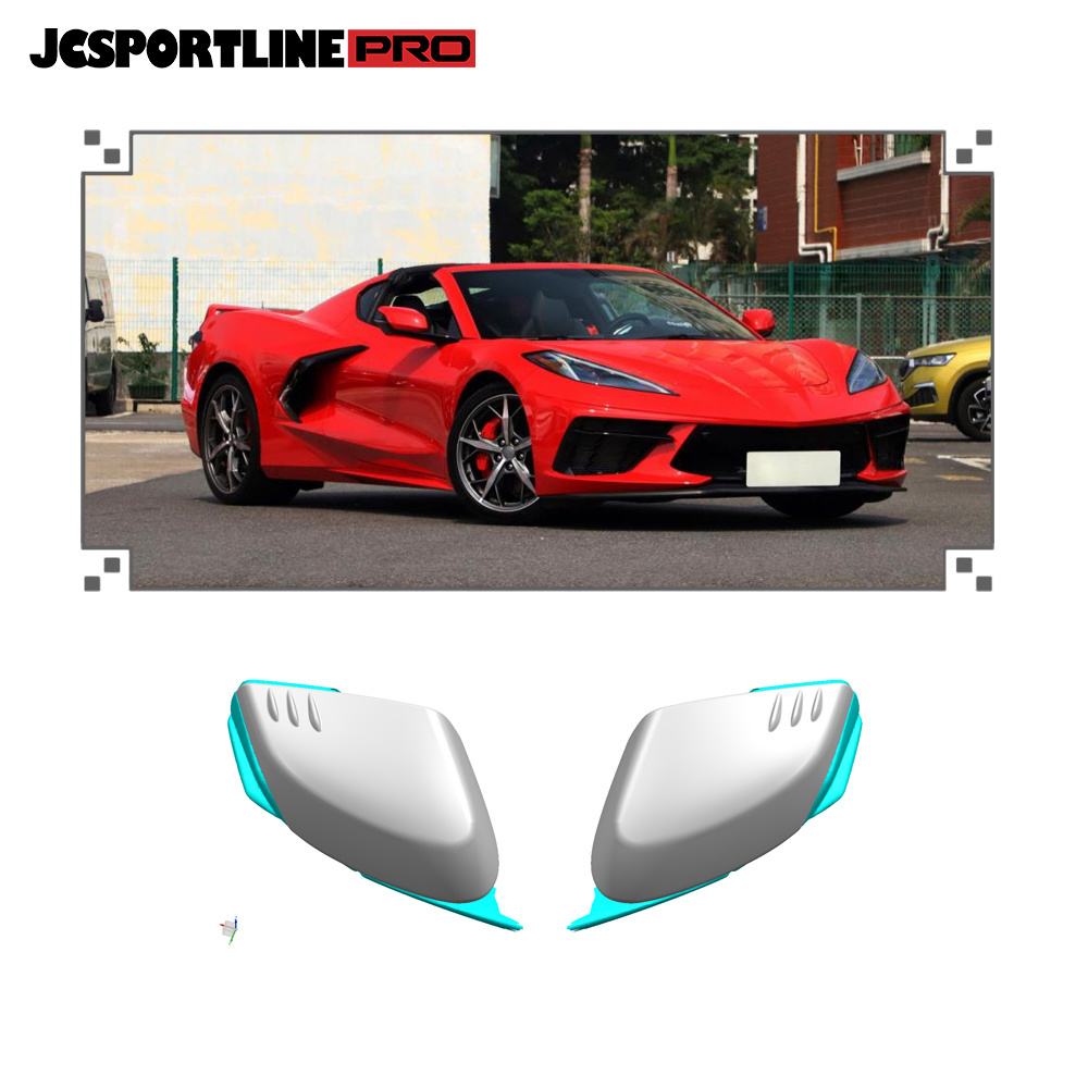 C8 Carbon Fiber Car Side Mirror Covers Caps for Chevrolet Corvette C8 2020-2021 2-Door Targa Top Coupe Auto Accessories