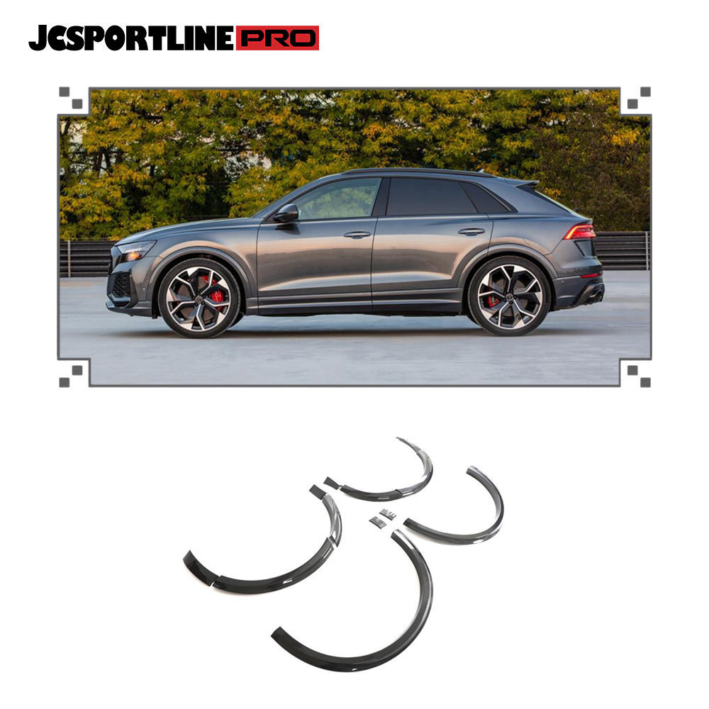 Customized Carbon Fiber Wheel Arch Trims for Audi RSQ8 2021