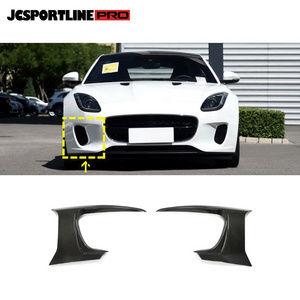 Carbon Fiber Front Bumper Trims for Jaguar F-Type 2-Door 2018-2019