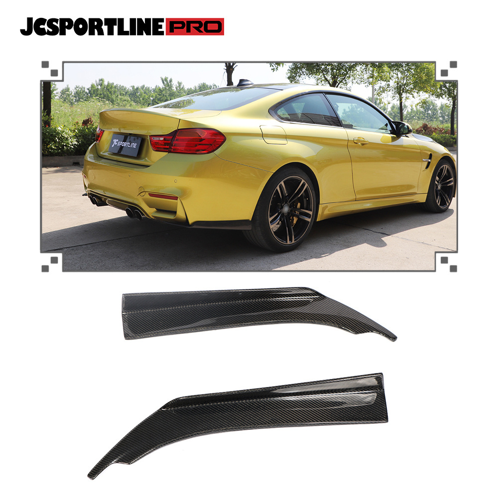 Universal Carbon Fiber Aero rear Bumper Lip Splitter Diffuser Canard for BMW Audi