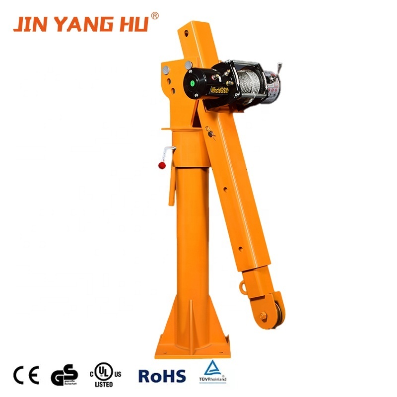 JIN YANGHU 500KG-1000KG column mounted jib truck crane jeep pick up crane