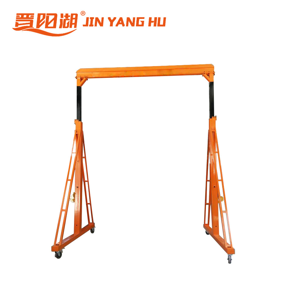 3 ton mini indoor Single Girder mobile gantry crane with electric hoist in warehouse material lifting