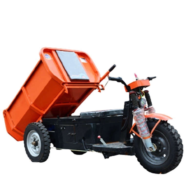 Mini Three-wheel Electric Dumper 1000kg Truck Construction electric Dumper Truck for mining