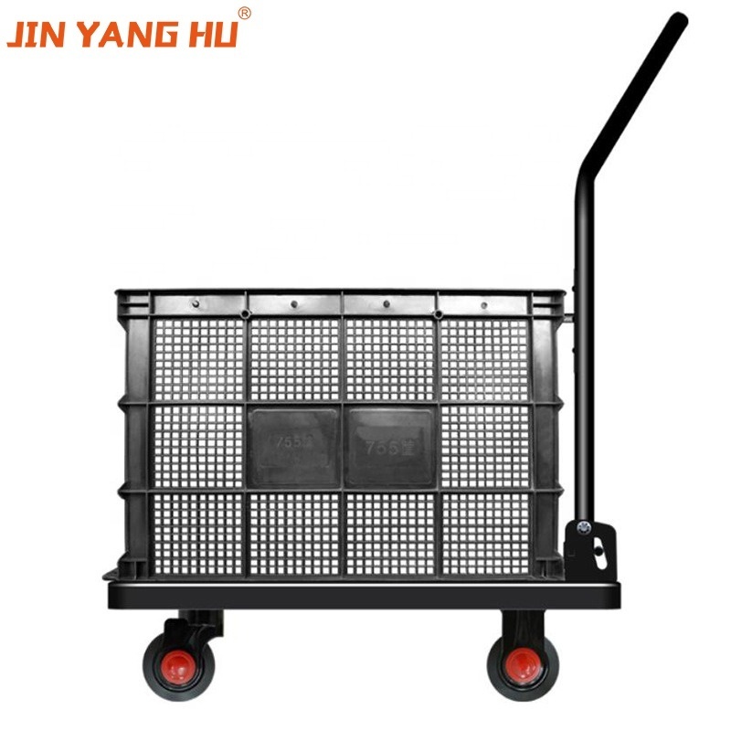 JIN YANG HU warehouse use small folding hand trolley hand carts foldable trolley