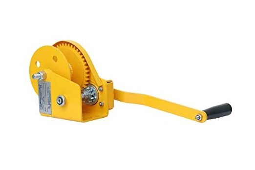 1800lbs manual hand winch with brake Automatic hand crank tripod winch vertical lifting capstan