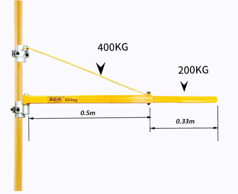 portable lifting goods single column bracket with tripod  for Micro electric hoist