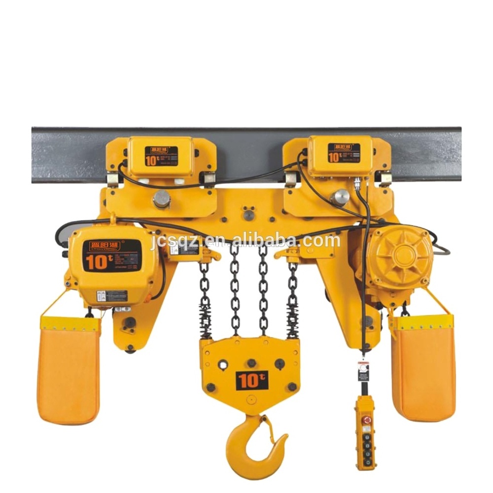 HHBB electric chain hoist,10 ton 15 ton electric chain hoist with electric trolley  ,Overhead crane used electric chain hoist