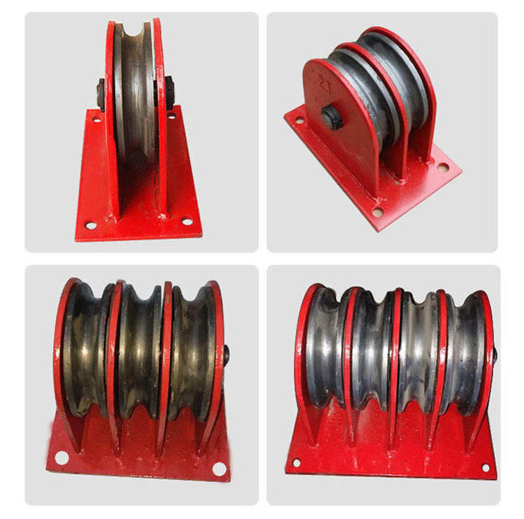 50T 20T Heavy Fixed Pulley Set Wire Rope Lifting Tool Block Pulley Hook Double Wheel Multi-wheel Lifting Ring Lifting Wheel