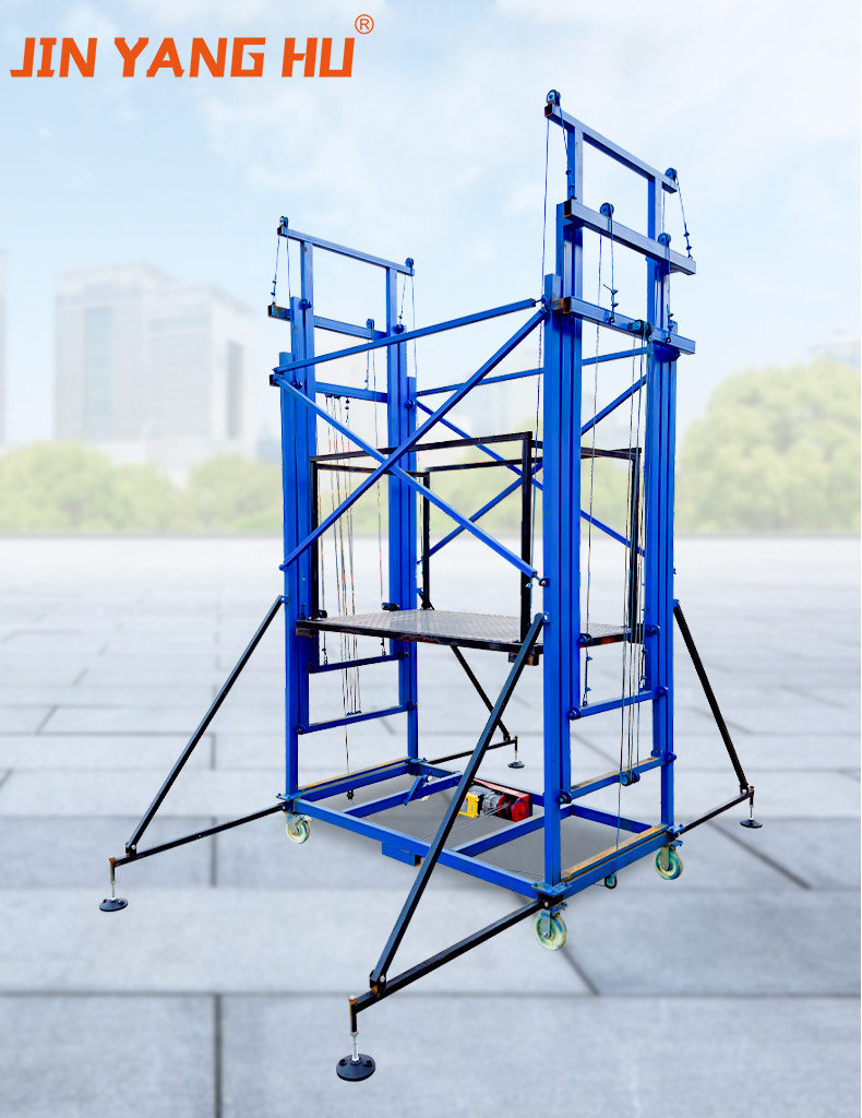 JIN YANG HU 4m 5m 6m 8m electric scaffold lift in warehouse electric scaffolding device