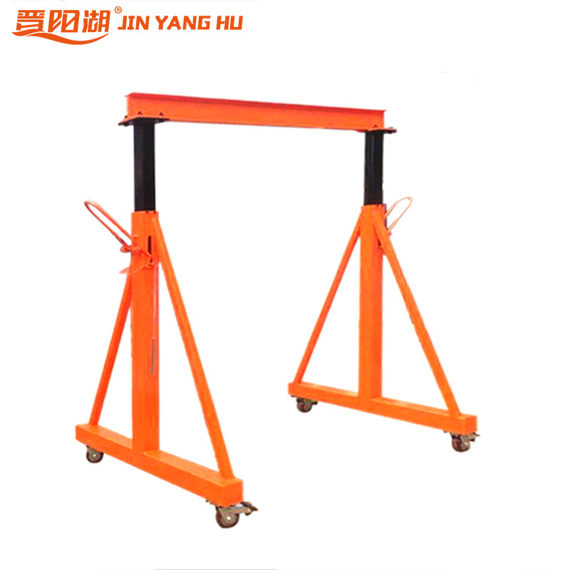 3 ton mini indoor Single Girder mobile gantry crane with electric hoist in warehouse material lifting