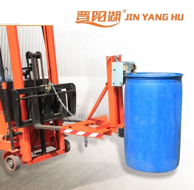 JIN YANG HU DG360 360kg Forklift Attachment Drum Lifting Clamp Heavy Duty Steel/Plastic drum clamps