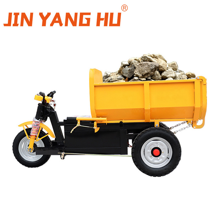 Mini Three-wheel Electric Dumper 1000kg Truck Construction electric Dumper Truck for mining