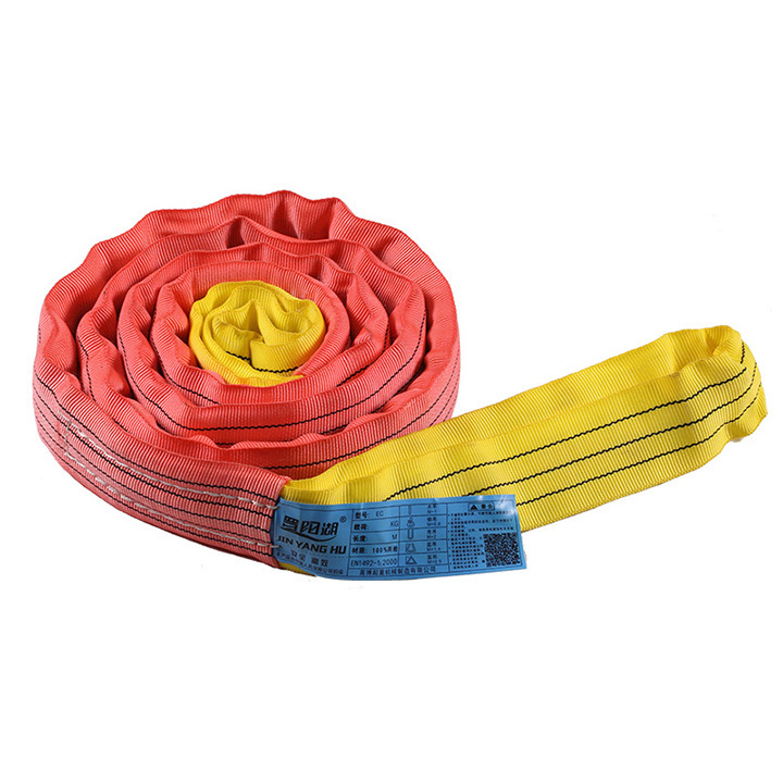 JIN YANG HU Hot sell lifting  polyester flat webbing belt/webbing sling