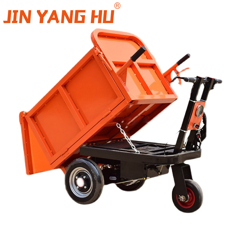 JIN YANG HU 1000KG Mini Electric Dumper Truck Three-wheel  Electric Tricycle Dump Truck for Brick Construction