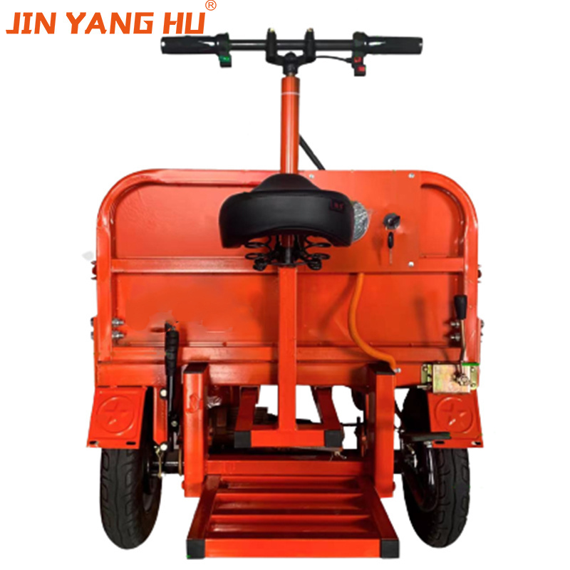 JIN YANG HU 500KG Electric Flatbed Trolley Four-wheel Small Electric platform truck for Warehouse Construction Sites