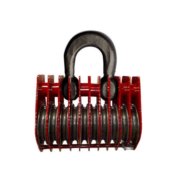 High quality  Shackle Type Heavy Duty Snatch Blocks/Light Type Champion Snatch Block with Shackle