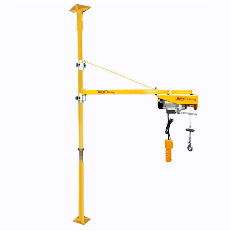 portable lifting goods single column bracket with tripod  for Micro electric hoist