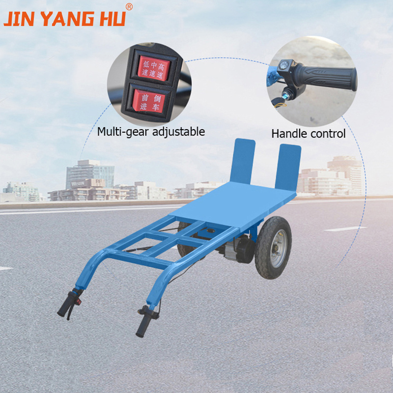 JIN YANG HU Electric Hand Sack Truck Trolley Electric Flatbed Trolley for Warehouse electric wheelbarrow