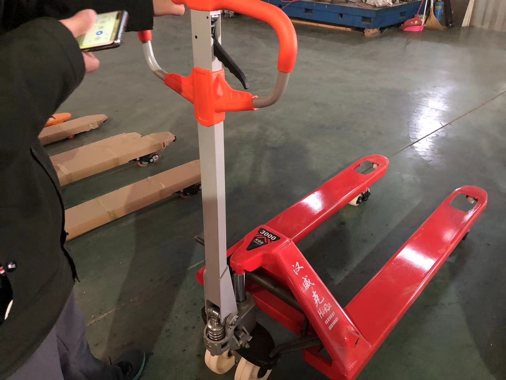 High Quality 3 ton  Hand Pallet Truck Pallet Jack Price Forklift Transpallet Truck Pallet Trolley Jack for Warehouse