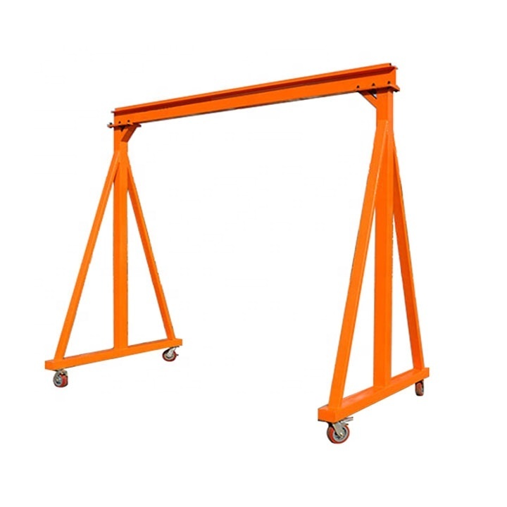 Mini beam rail track mobile travelling gantry crane 1ton 2ton 3ton 5ton for factory warehouse remote control