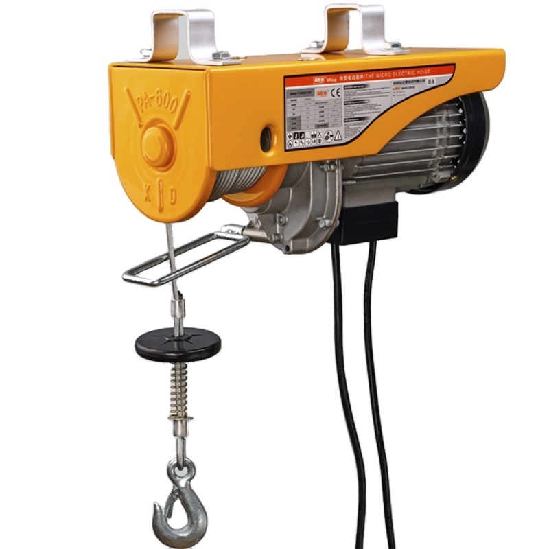 PA200kg/400kg/600kg/800kg Small Electric Pulley Hoist for Lifting Cargo