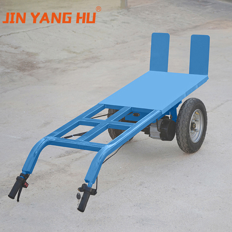 JIN YANG HU Electric Hand Sack Truck Trolley Electric Flatbed Trolley for Warehouse electric wheelbarrow