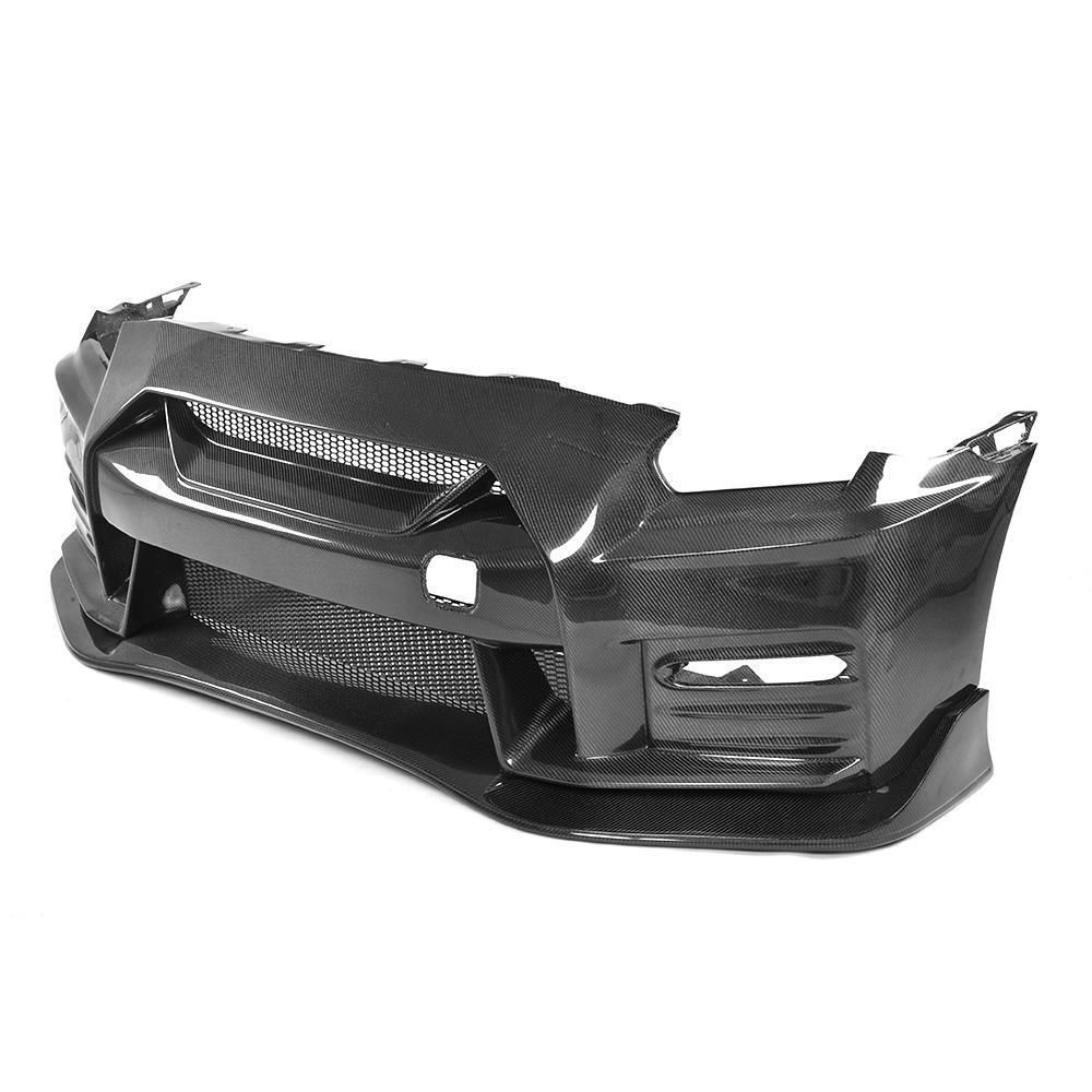 High quality For Nissan GTR R35 2008-2017 Carbon Fiber Front Bumper With front  lip