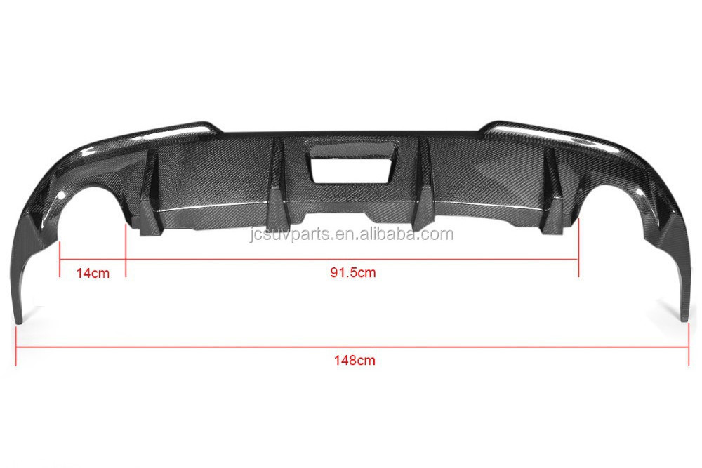 G Series V36 G35 G37 Sedan 4D Carbon Fiber Rear Bumper  Diffuser For Infiniti 2009-2013